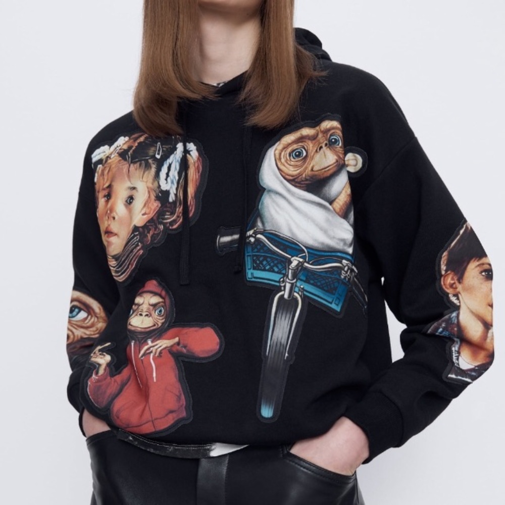 Zara E.T. Universal hoodie sweatshirt